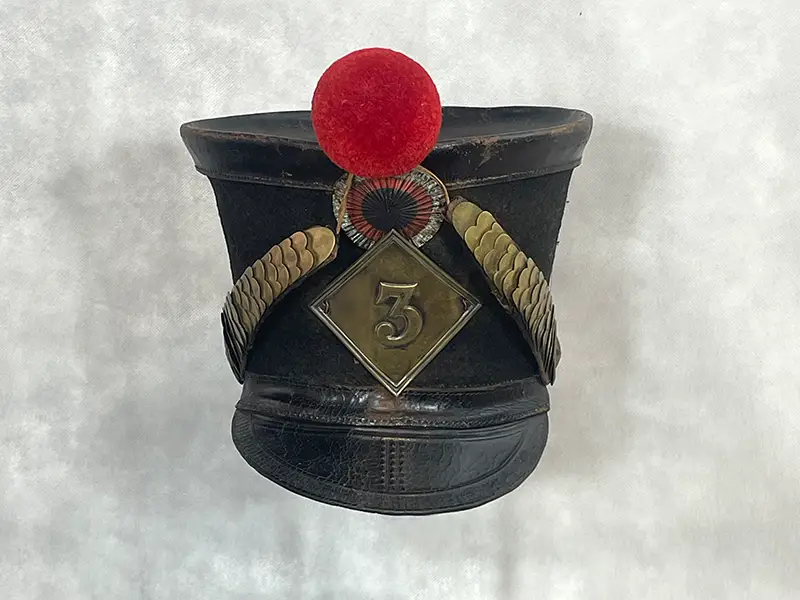 Shako Troupe du 3e de Ligne ou Hussard – Modèle 1806/1810