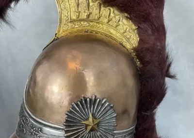 Détail de l'ornementation du casque d'Officier de carabinier, 1810