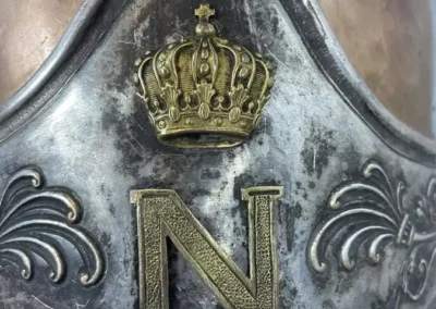 Ornement central du casque d'Officier avec le N imperial