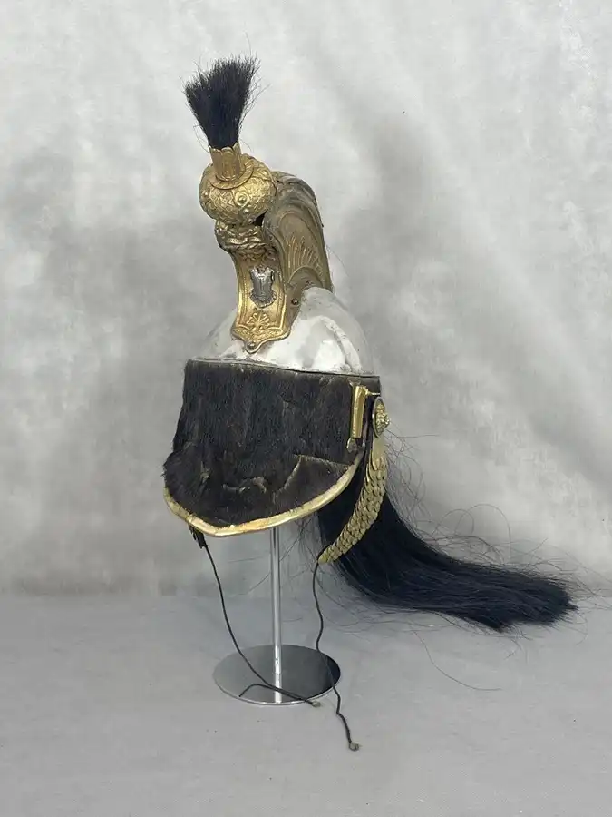 Casque d'officier de cuirassier d'époque Casque d'officier de cuirassier 1er régiment d'époque empire