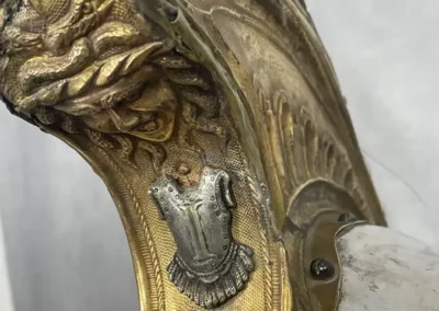 Ornementation frontale du casque d'officier de cuirassier
